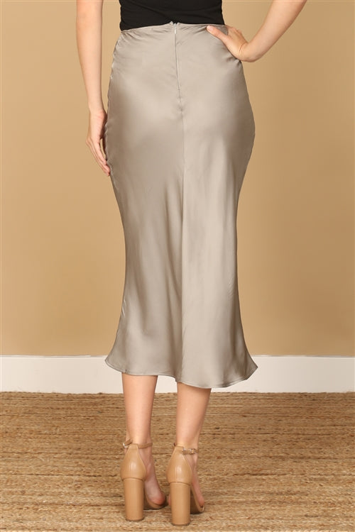 SILVER WAIST TIE MERMAID SKIRT